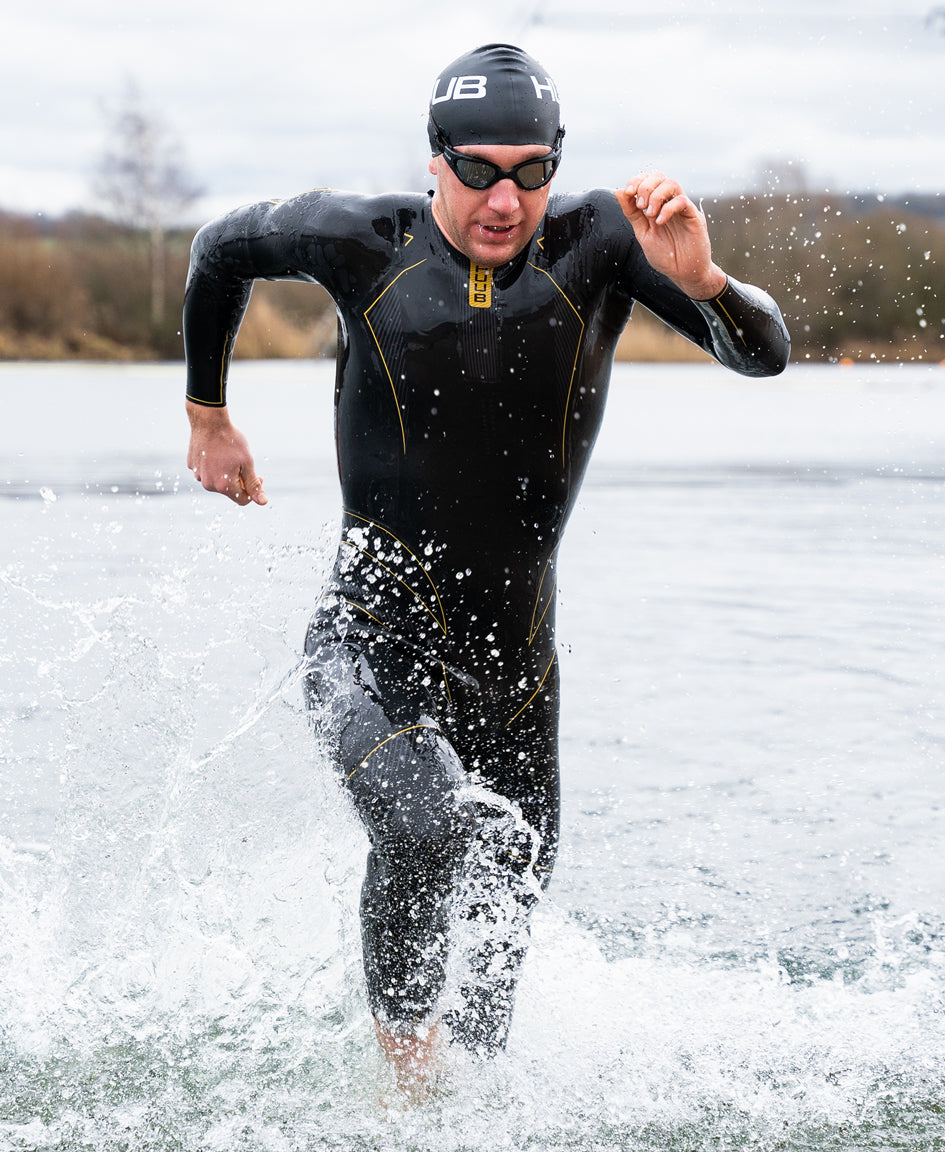 HUUB Alchemy 3:5 Wetsuit – Men’s triathlon suit with +43 Foam and X-O Skeleton, premium buoyancy and fit