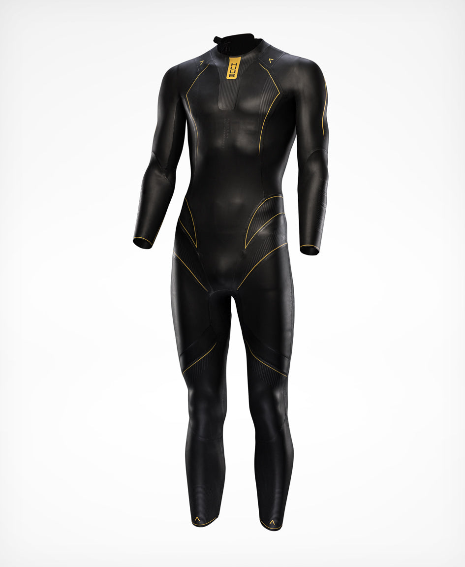 HUUB Alchemy 3:5 Wetsuit – Men’s triathlon suit with +43 Foam and X-O Skeleton, premium buoyancy and fit