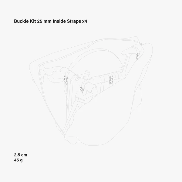 Buckle Kit 25mm for Aerocomfort Straps