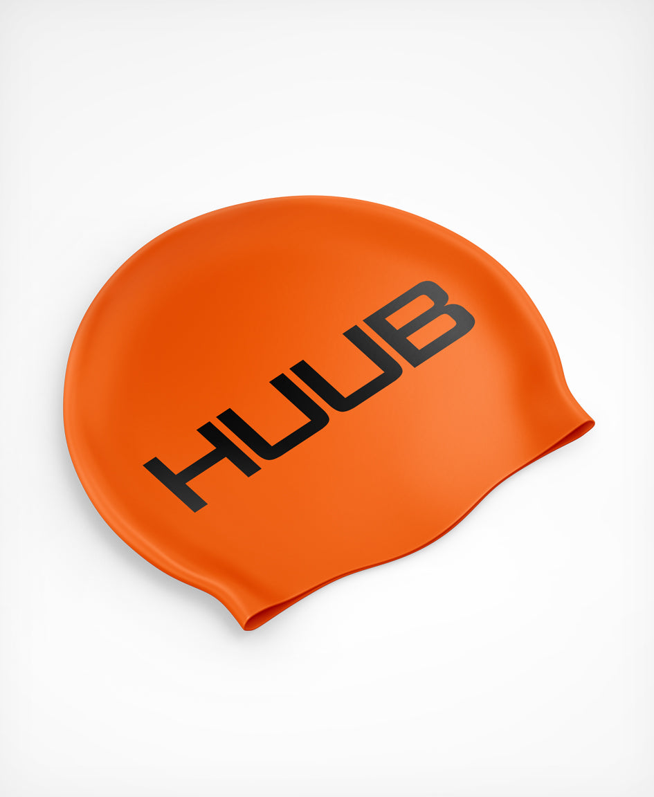 HUUB Silicone Swim Cap, flat molded soft 100% silicone, available in multiple colours.