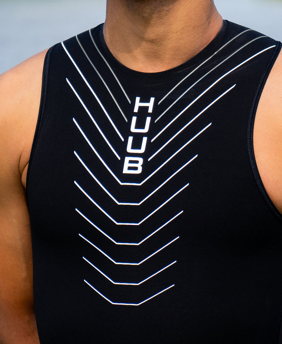 HUUB Pinnacle Swimskin – Men's | Core Control, Hydrophobic Tech, Andy Potts Design