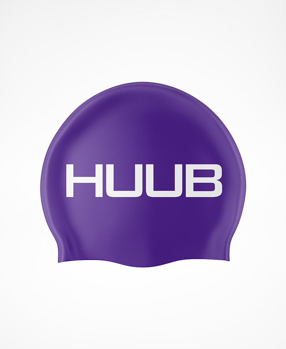 HUUB Silicone Swim Cap, flat molded soft 100% silicone, available in multiple colours.