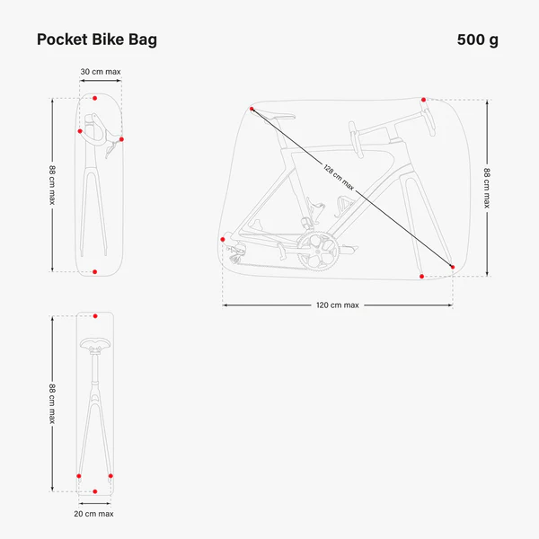 Compact Pocket Bike Travel Bag