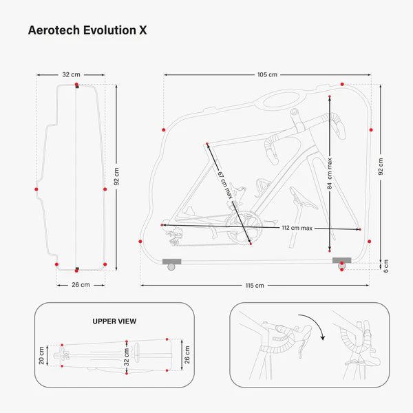Aerotech Evolution X TSA Hard Bike Travel Case